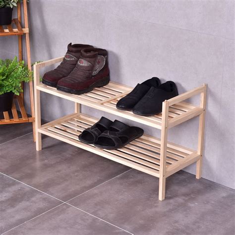 2 tier wood shoe rack|2 tier mesh shoe rack.